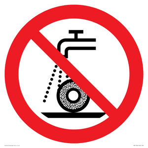 Prohibition: Do not use for wet grinding